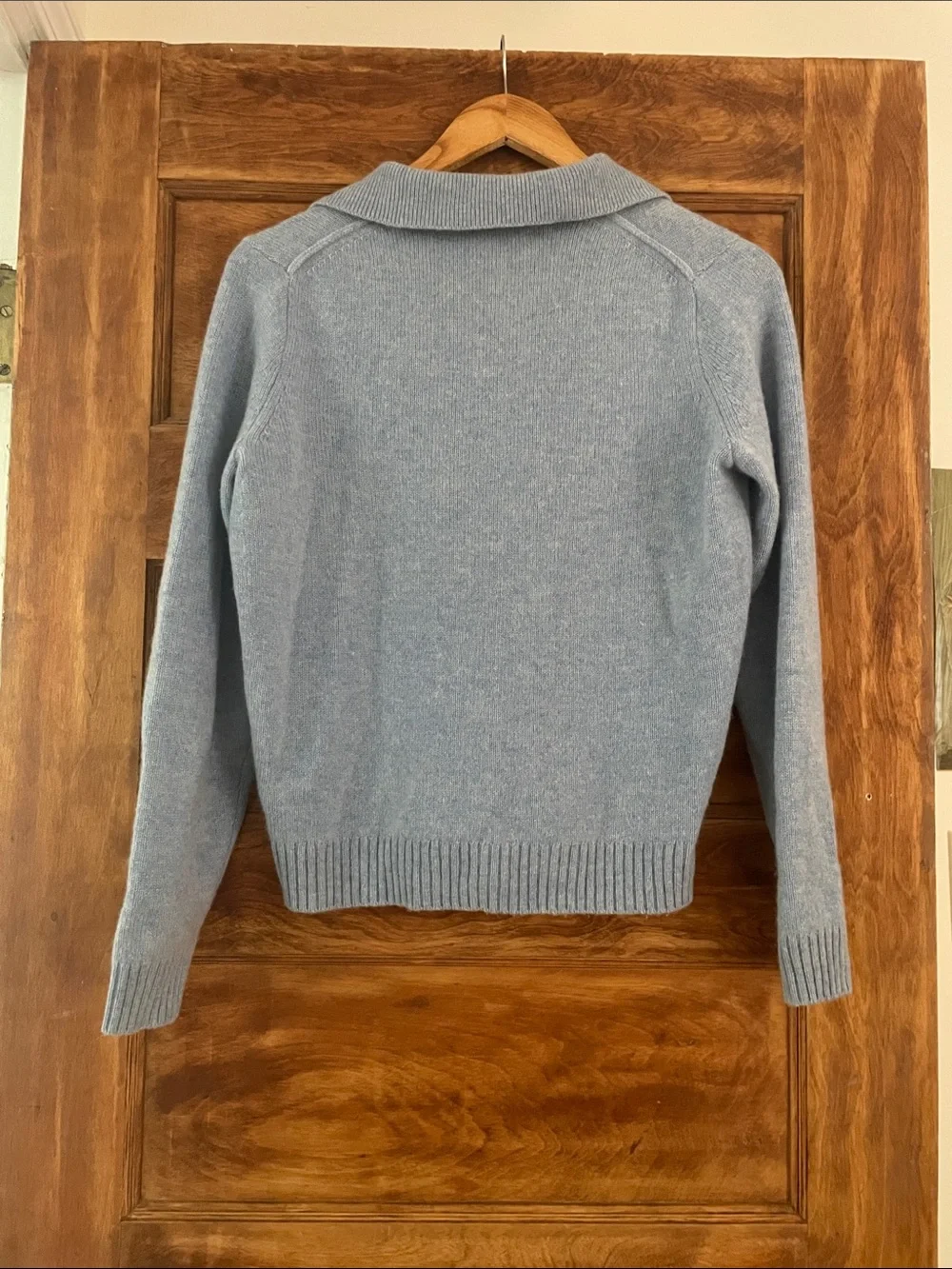Alex Mill Alice cashmere polo sweater size small light blue - Picture 5 of 6